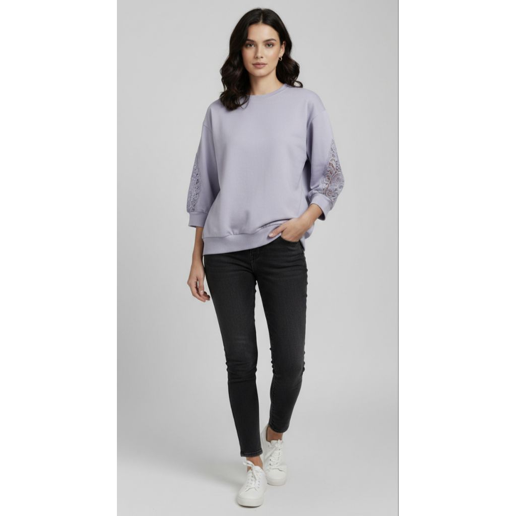 Sweatshirt Scuba HK works london Lilac