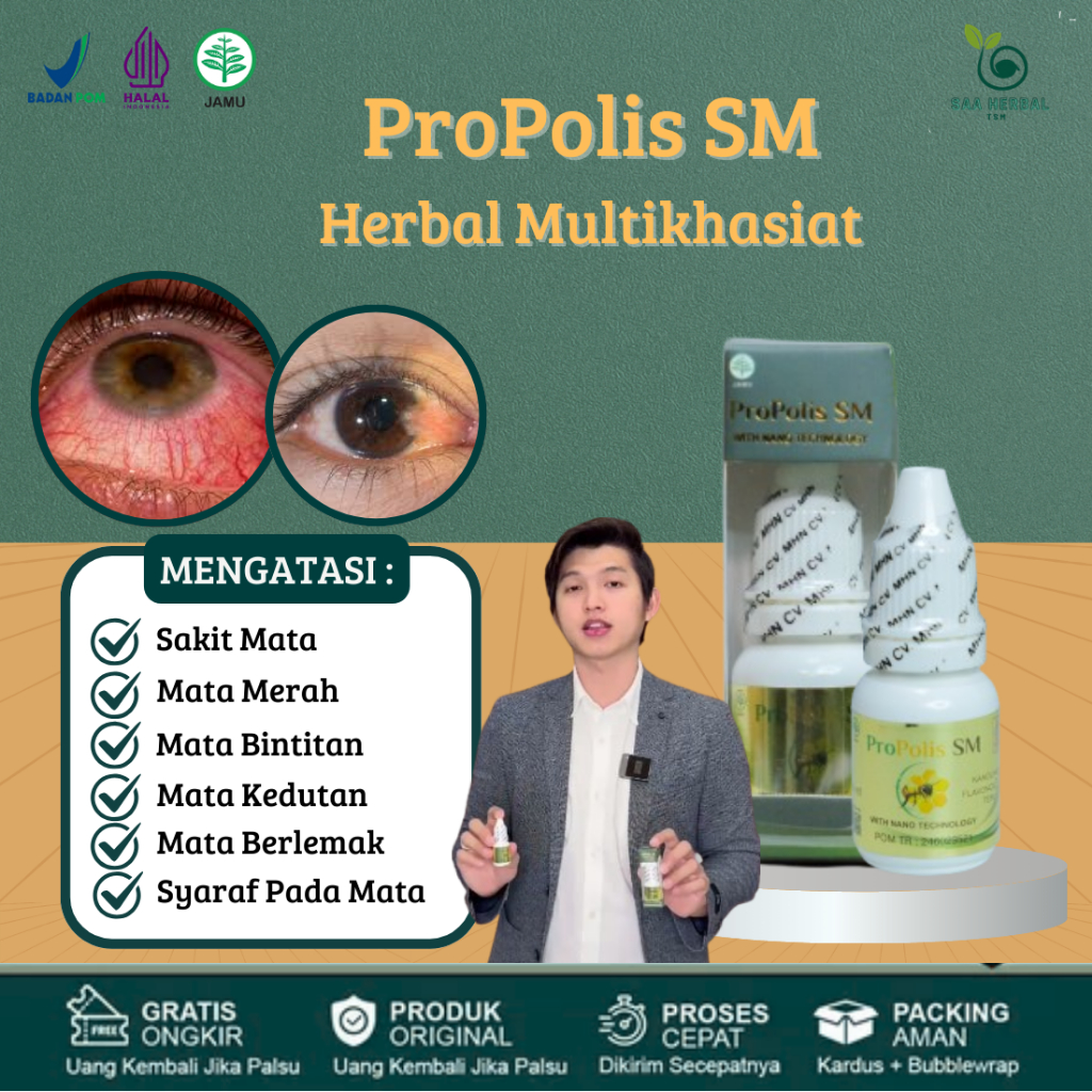 Obat Tetes Sakit Mata, Mata Perih, Mata Merah, Mata Bintitan, Mata Kedutan, Mata Berlemak, Syaraf Pa