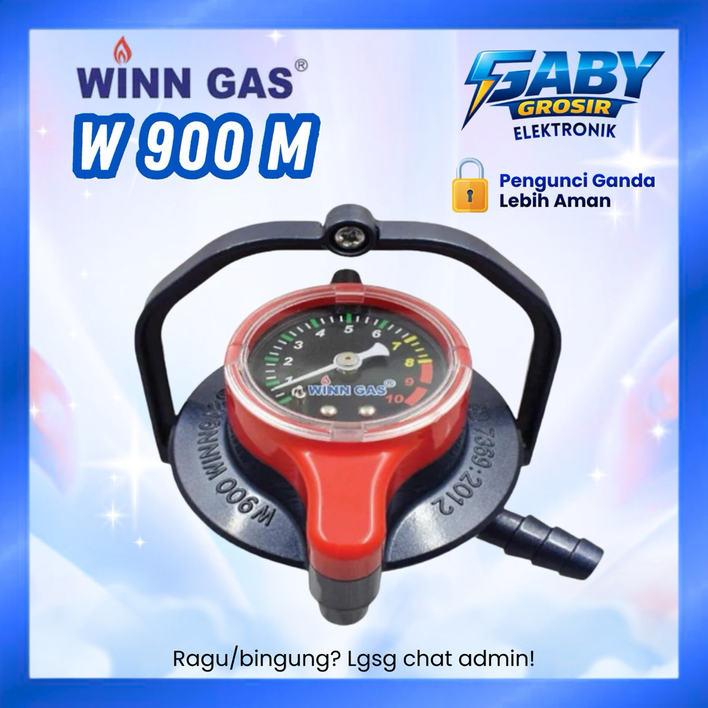 WINGAS W900M REGULATOR DOUBEL LOCK / WINGAS W 900M SELANG PAKET
