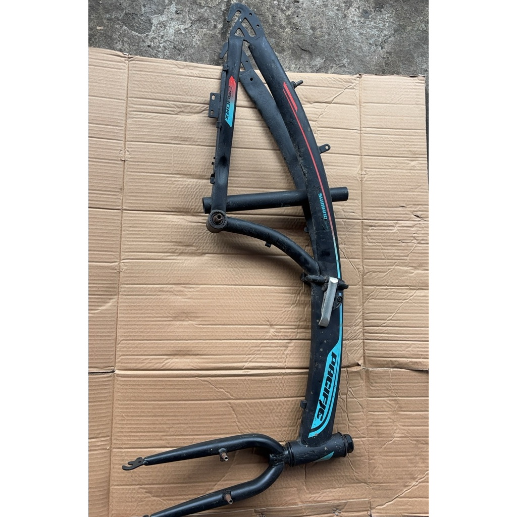 BekAs frame batangan BEsi sepeda lipat20 pacific 2980 rem v brake