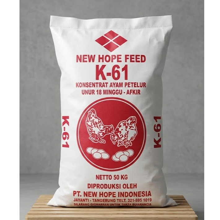Konsentrat Ayam Petelur New Hope K-61 - Pakan Tinggi Protein 31%