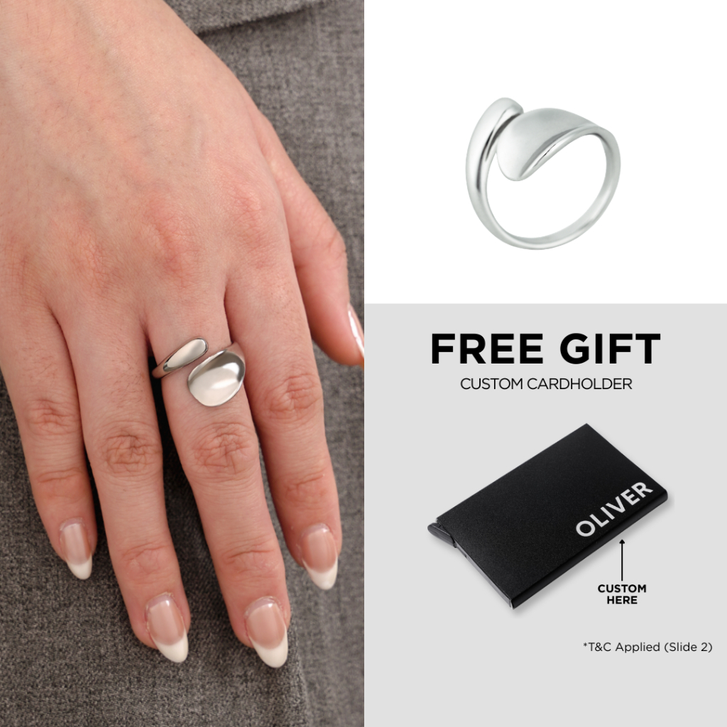 Kuze Original Cincin Wanita Stainless Steel Anti Karat - Lavina Ring