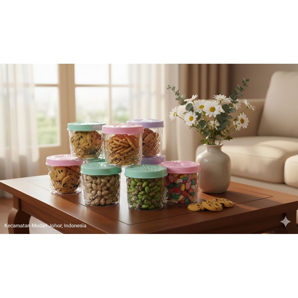 Toples Kristal 1,5 Kg || Toples Kue || Toples Mika plastik