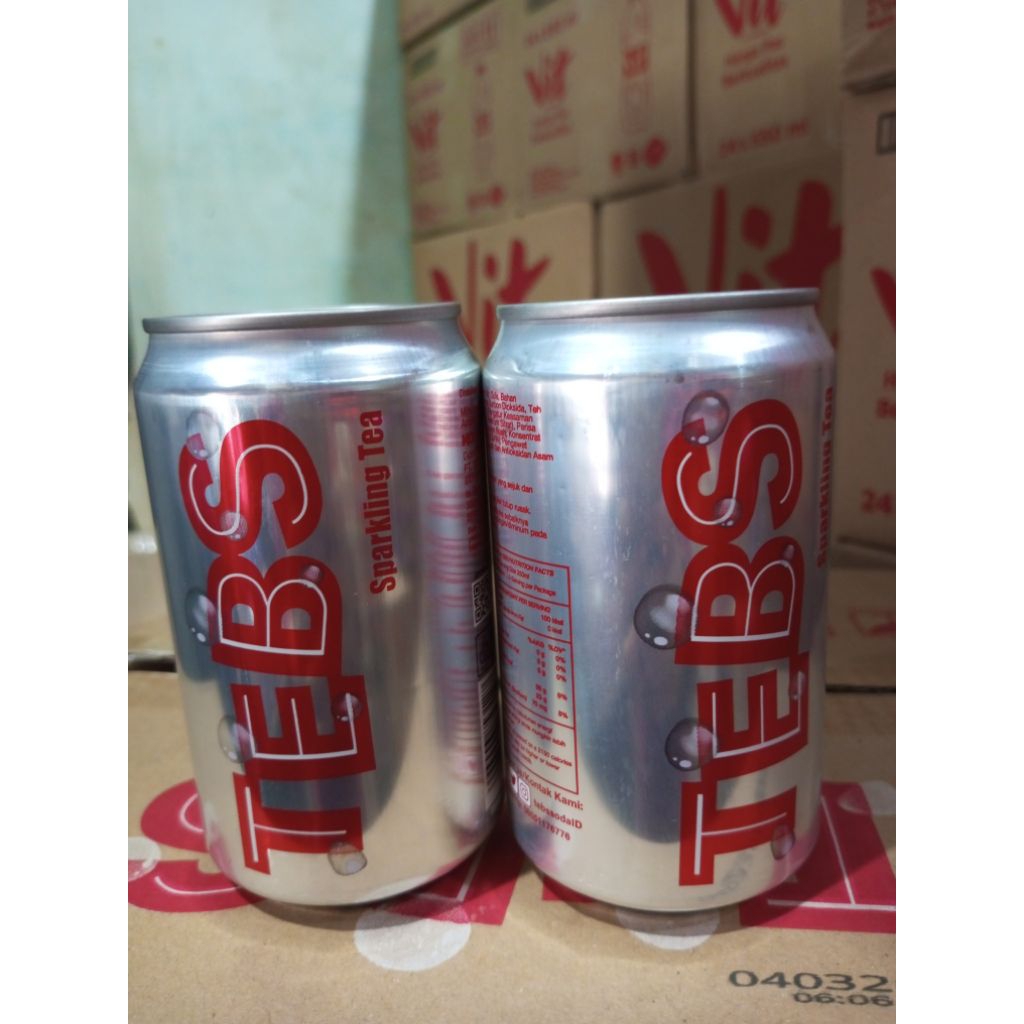 Tebs kaleng 330ml 1 dus isi 20 kaleng / sparkling soda / soda kaleng / minuman soda