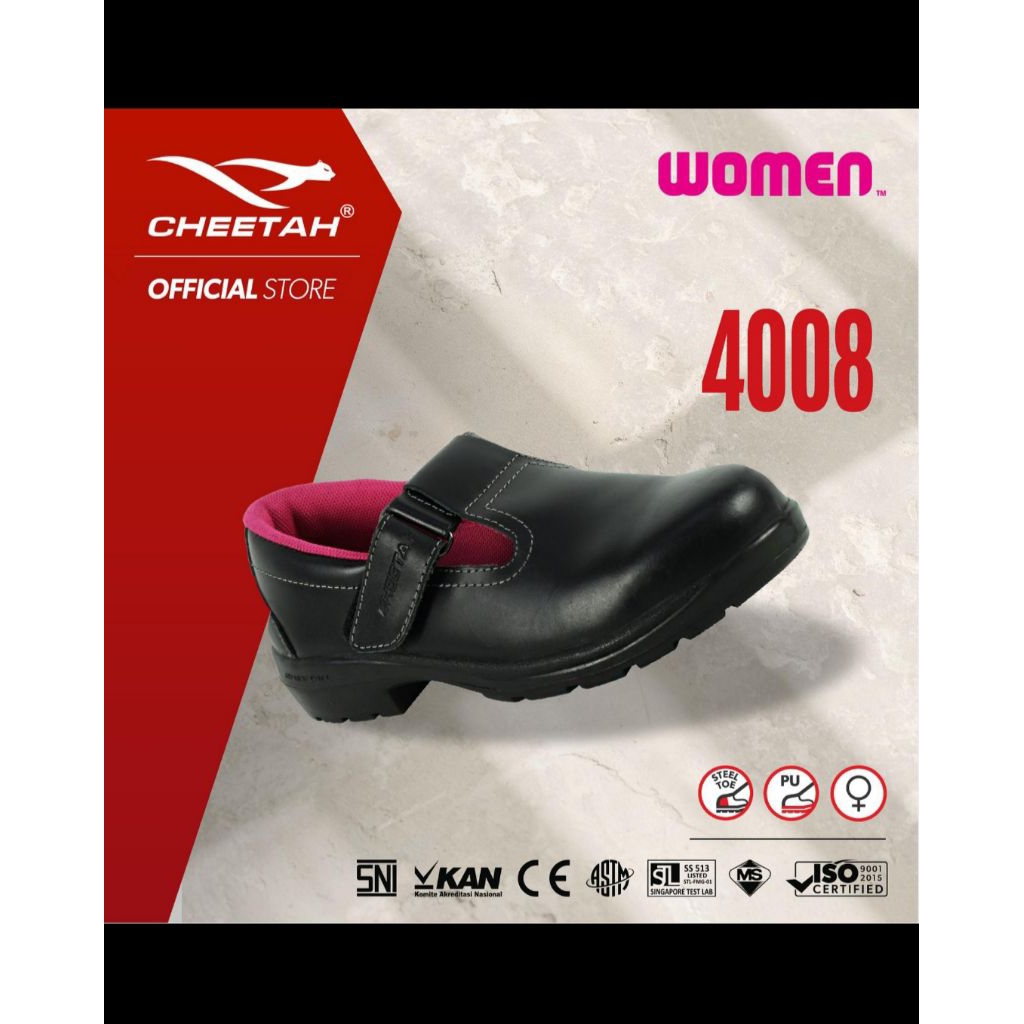 Sepatu Safety CHEETAH 4008H Single Sol Polymastia