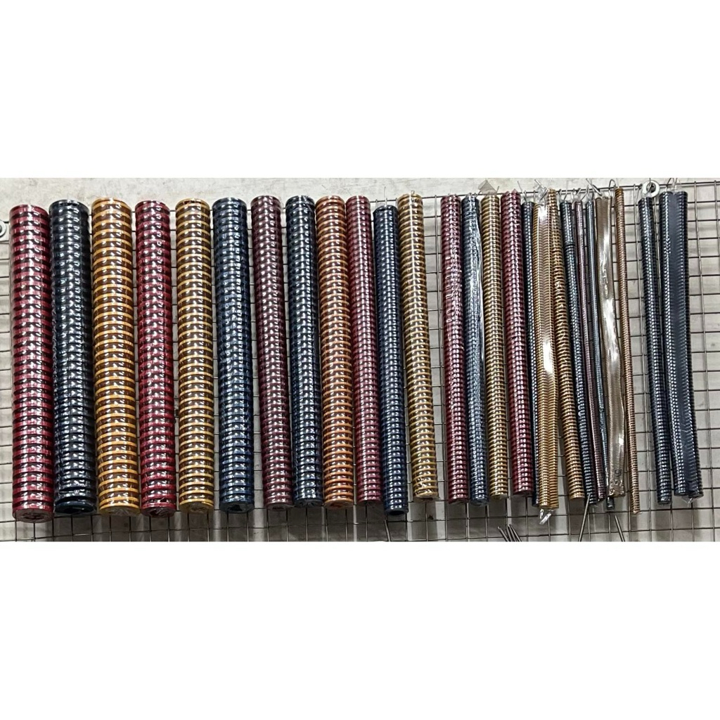 Coilsprings / Per Kotak / Per Import kuning, biru, merah, OD(Outer Diameter) 6mm x P(Panjang) 300