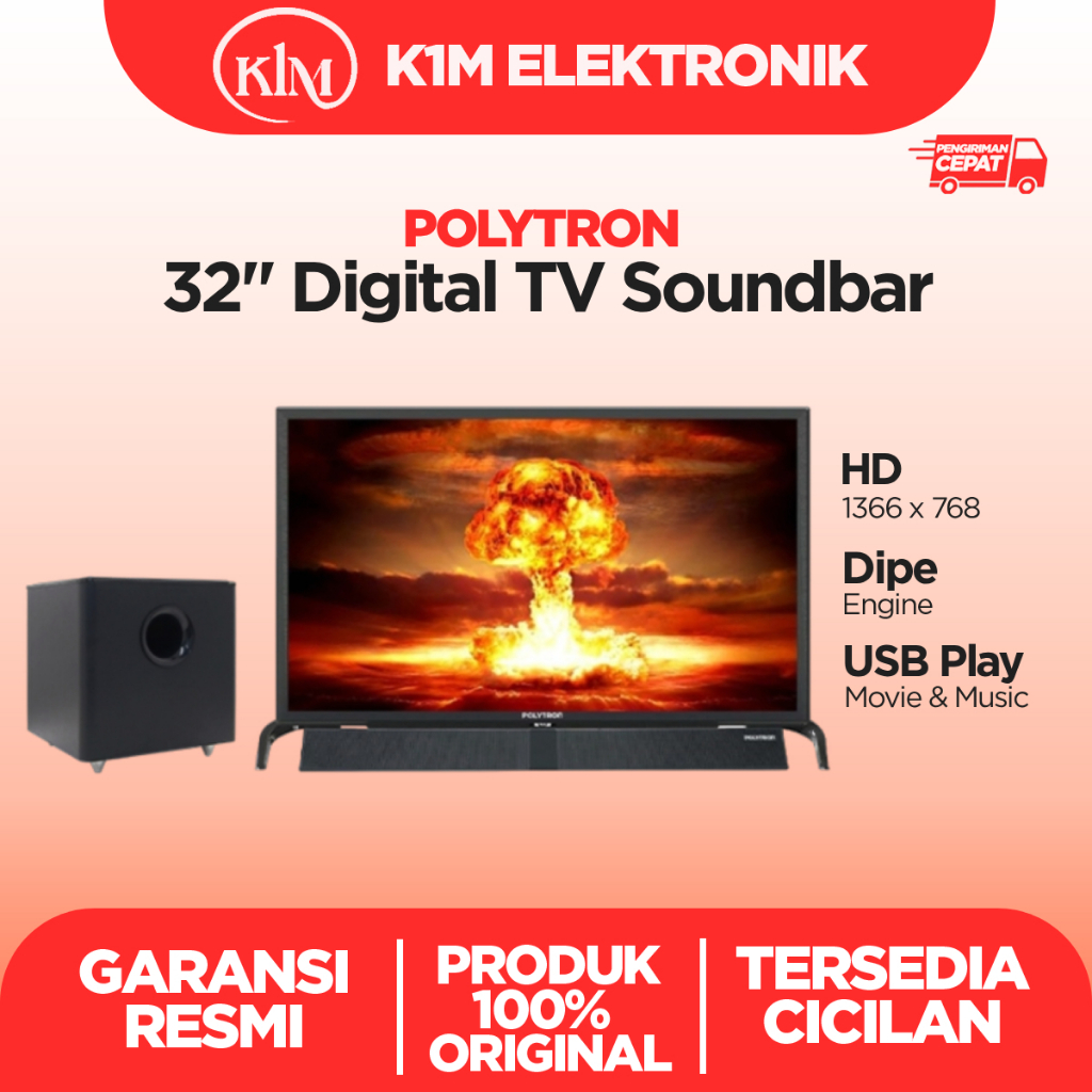 Led Polytron 32 Inch sound bar PLD32BV1558 PLD-32BV1558