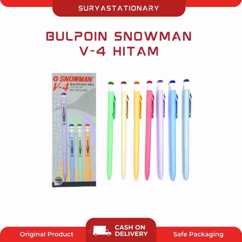 SNOWMAN PULPEN V-4 (PAK) / BULPOIN SNOWMAN V-4 / BULPEN SNOWMAN