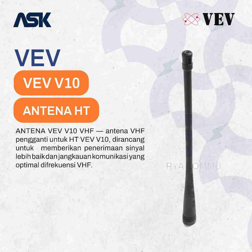 Antenna Handy Talky V10 VEV / Antena HT V-10 VEV