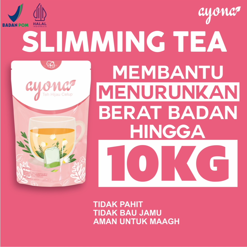 Ayona Teh Detox Slimming Tea Teh Pelangsing slimming tea Teh Diet Herbal Alami Teh Hijau