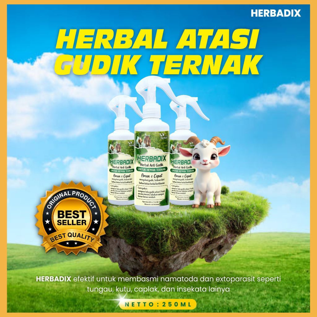 TERLARIS  Obat Gudik Kambing Herbal, Obat Gudik Kambing Manjur