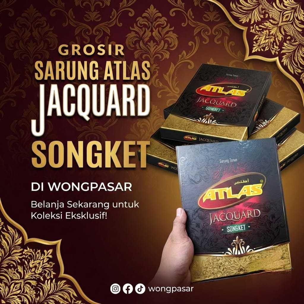 SARUNG ATLAS JACQUARD SONGKET PREMIUM