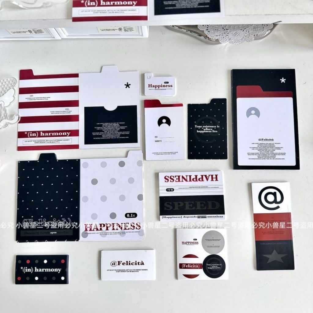 [BACA DESKRIPSI] Alas packing set photocard tema timeless polkadot