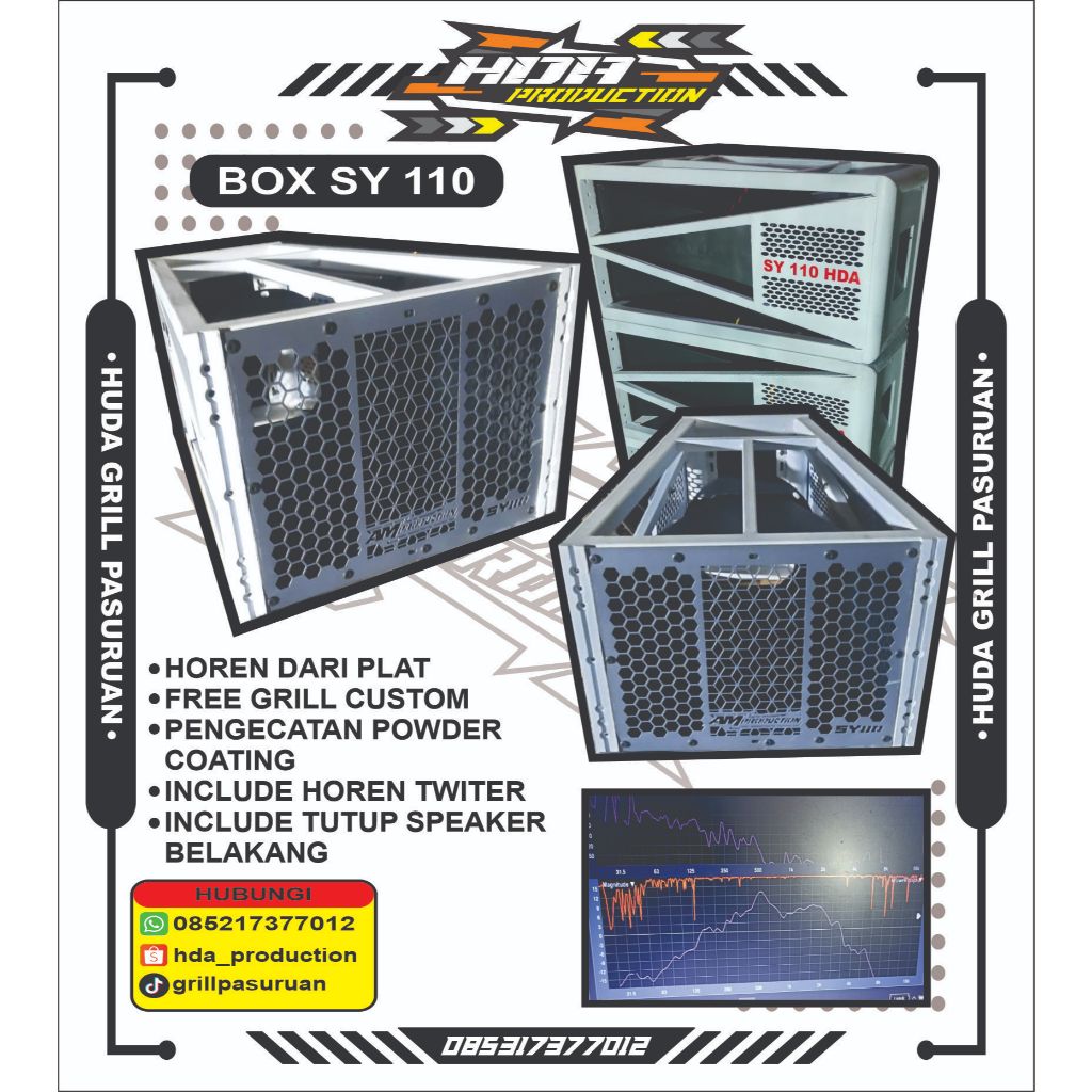 Box Midle SY 110 Single Full Besi Gril Custom Nama Horn Mid Tweeter Taso