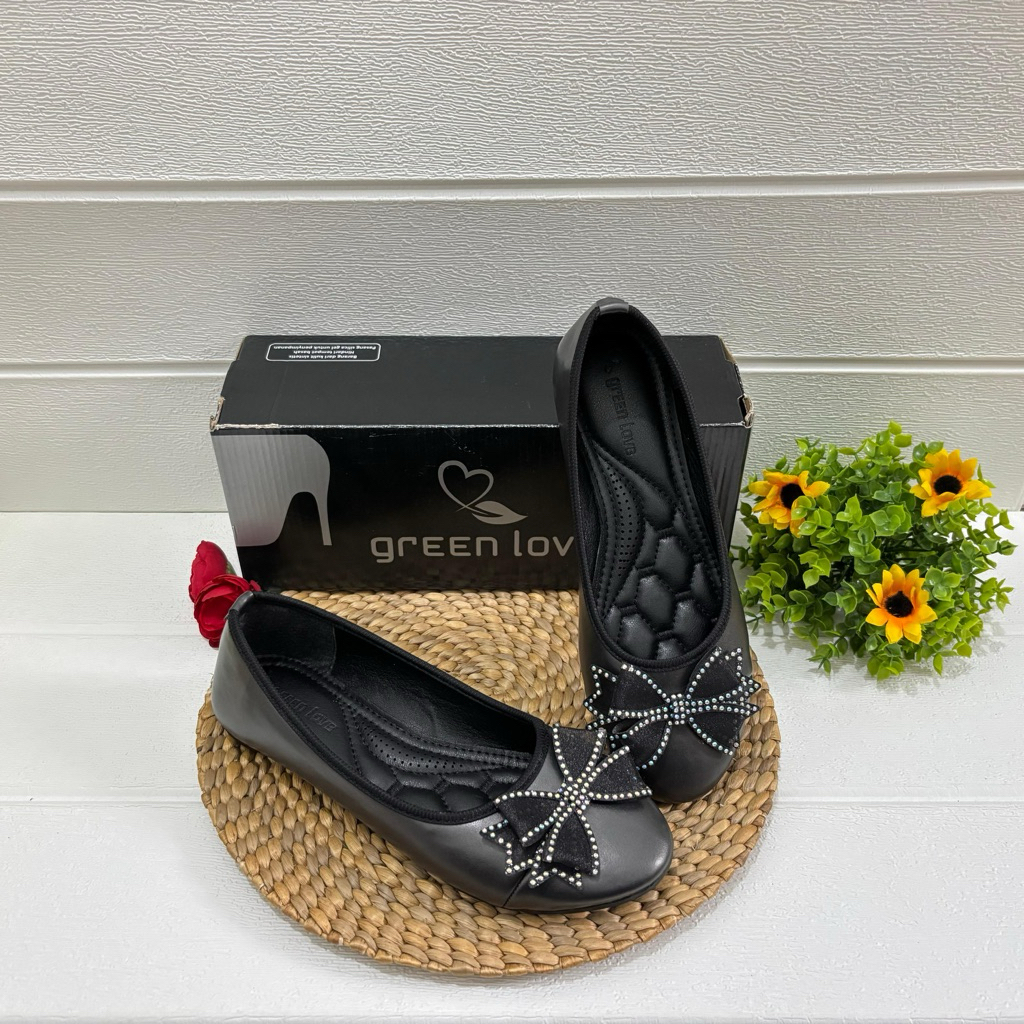 FLATSHOES GREEN LOVE