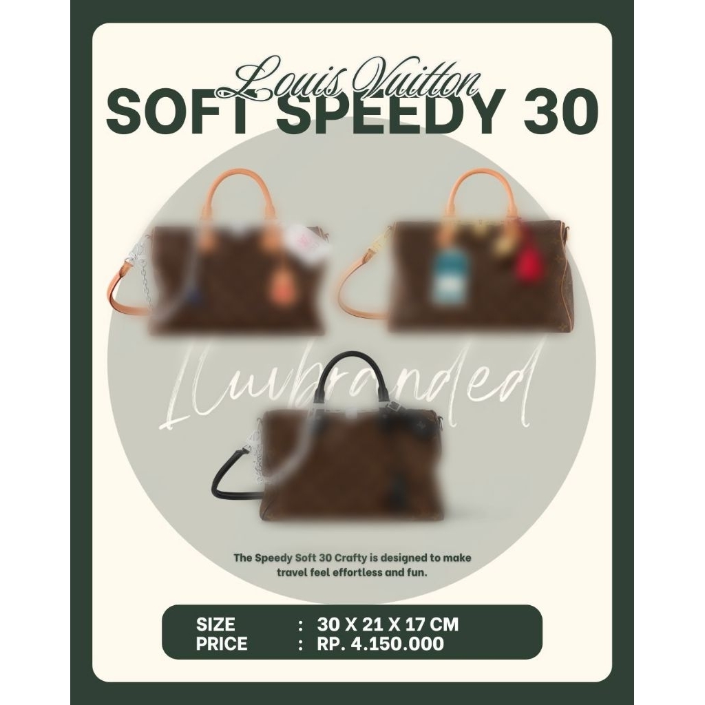 Tas Tangan Wanita Soft Speedy 30cm