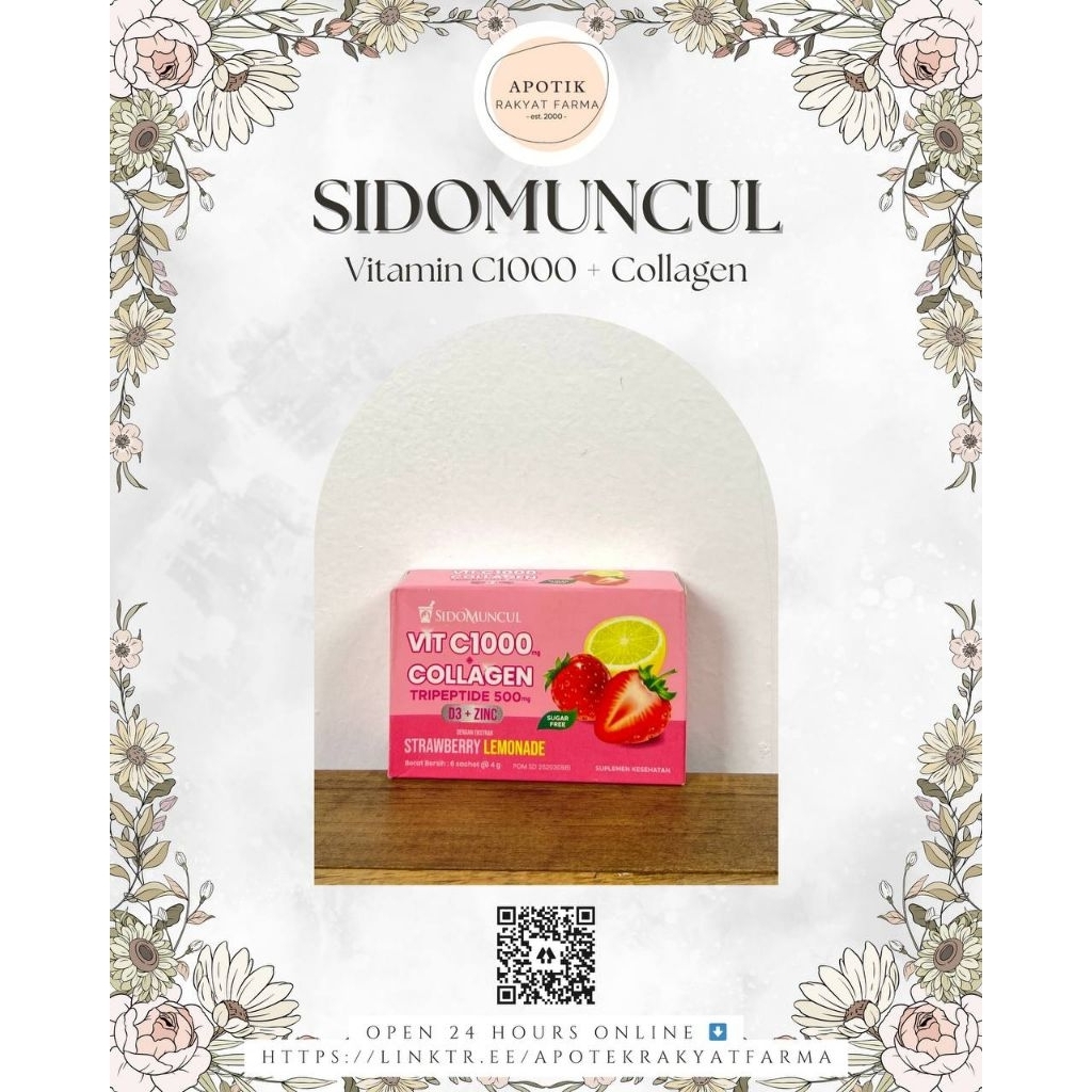Sidomuncul Vitamin C 1000 + Collagen ( D3 + Zinc )