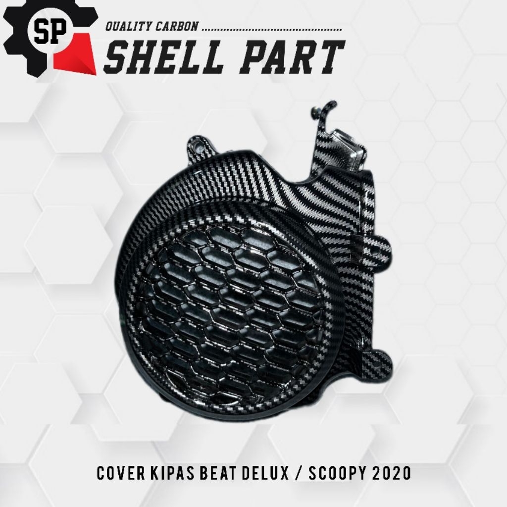 Cover Kipas Carbon Beat Delux / Scoopy 2020 Carbon Glossy