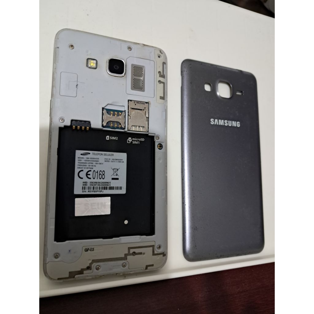 Samsung galaxy grand prime bekas tidak ada baterai