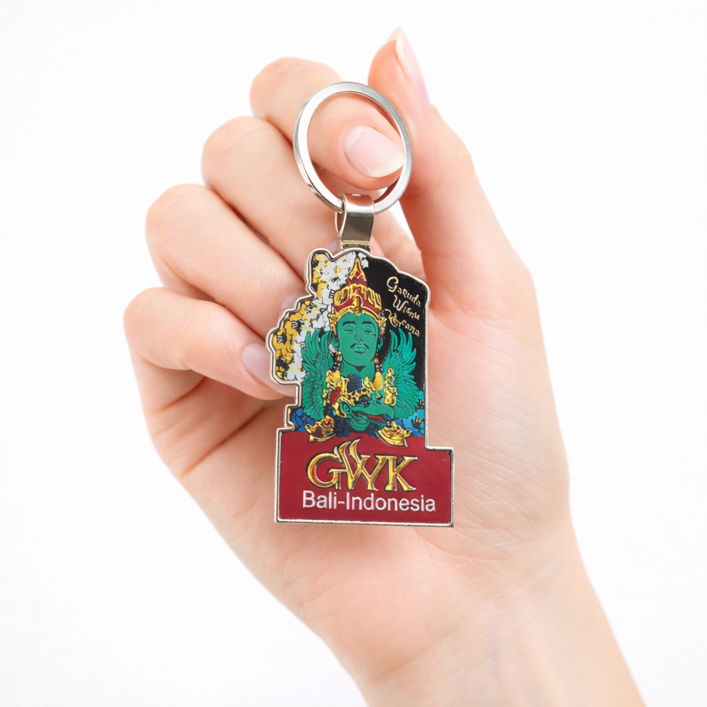 Souvenir Gantungan Kunci Oleh-Oleh Negara Indonesia Bali GWK KC BL 04