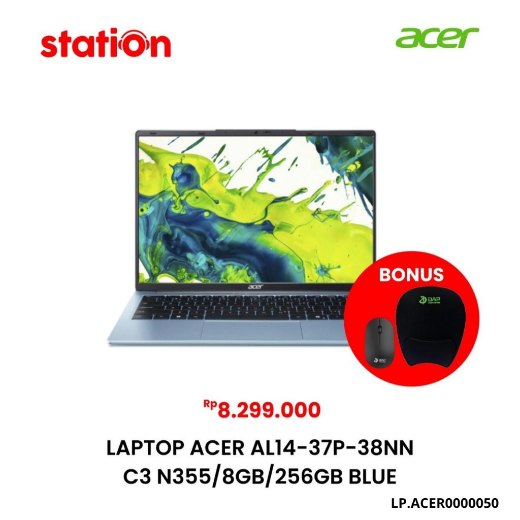 LAPTOP ACER AL14-37P-38NN C3 N355 8GB-256GB BLUE