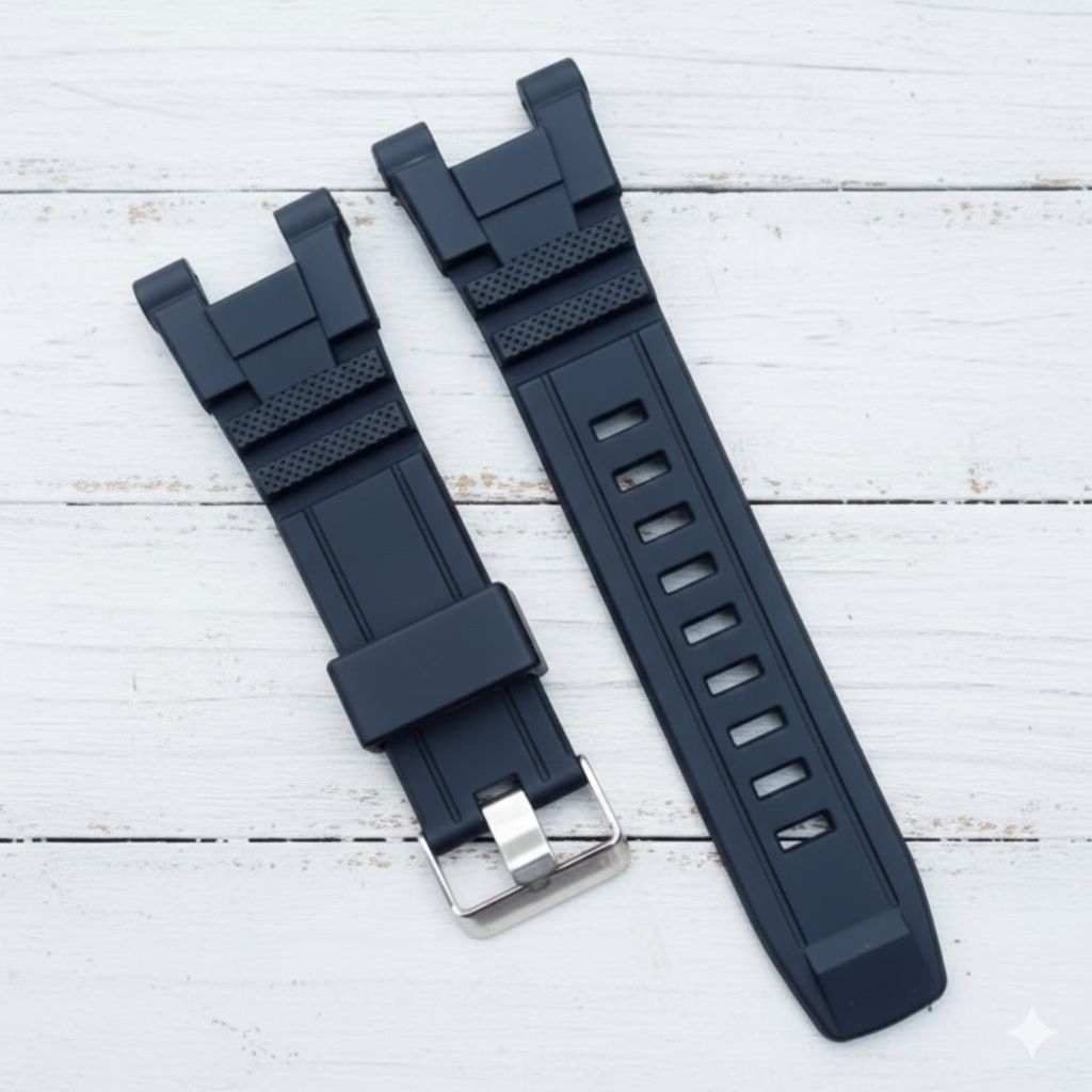 Strap Tali Jam Tangan Karet Hitam Smael 8027