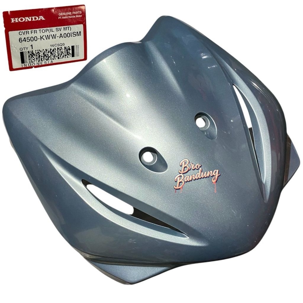 ￼Cover FR Top Panel Tameng Depan Hijau Tosca Revo Absolute (2010 - 2012) Original AHM 64500-KWW-A00I