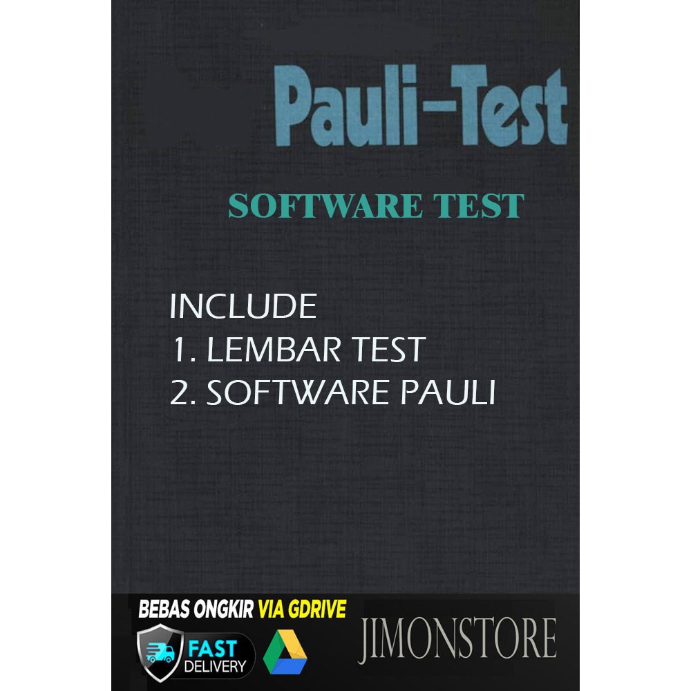 Alat Tes Psikotes Psikologi PAULI