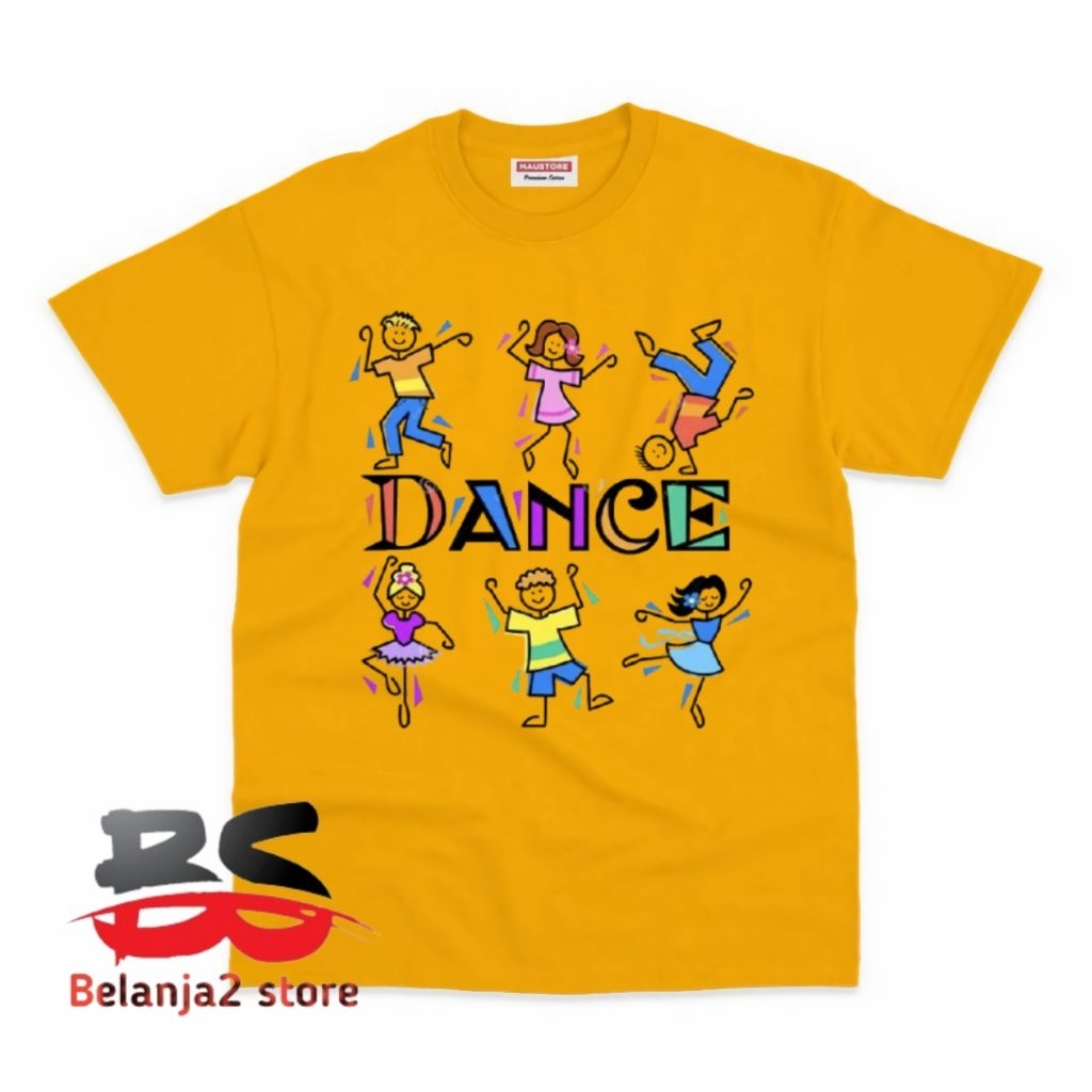 BAJU ANAK KAOS ANAK MOTIF GAMBAR DANCE ATASAN ANAK FREE NAMA