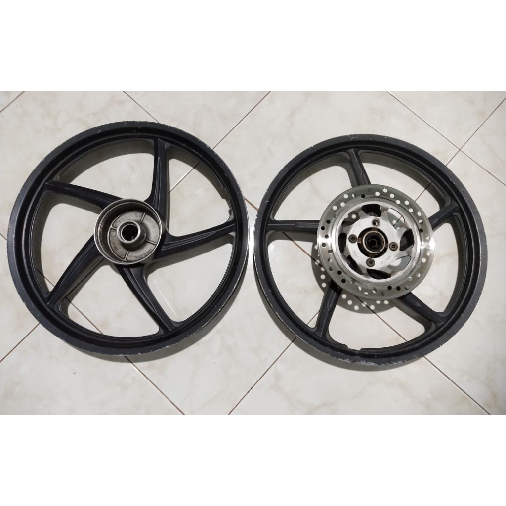 Velg Roda Palang 5 Set Depan Belakang Ahm Honda Supra X 125 Old Original Enkei Second Copotan Motor 