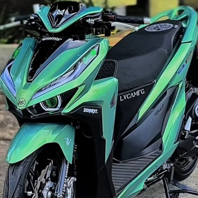 cat motor warna ALIEN GREEN cat pu # cat otomotif • cat motor • cat velk•