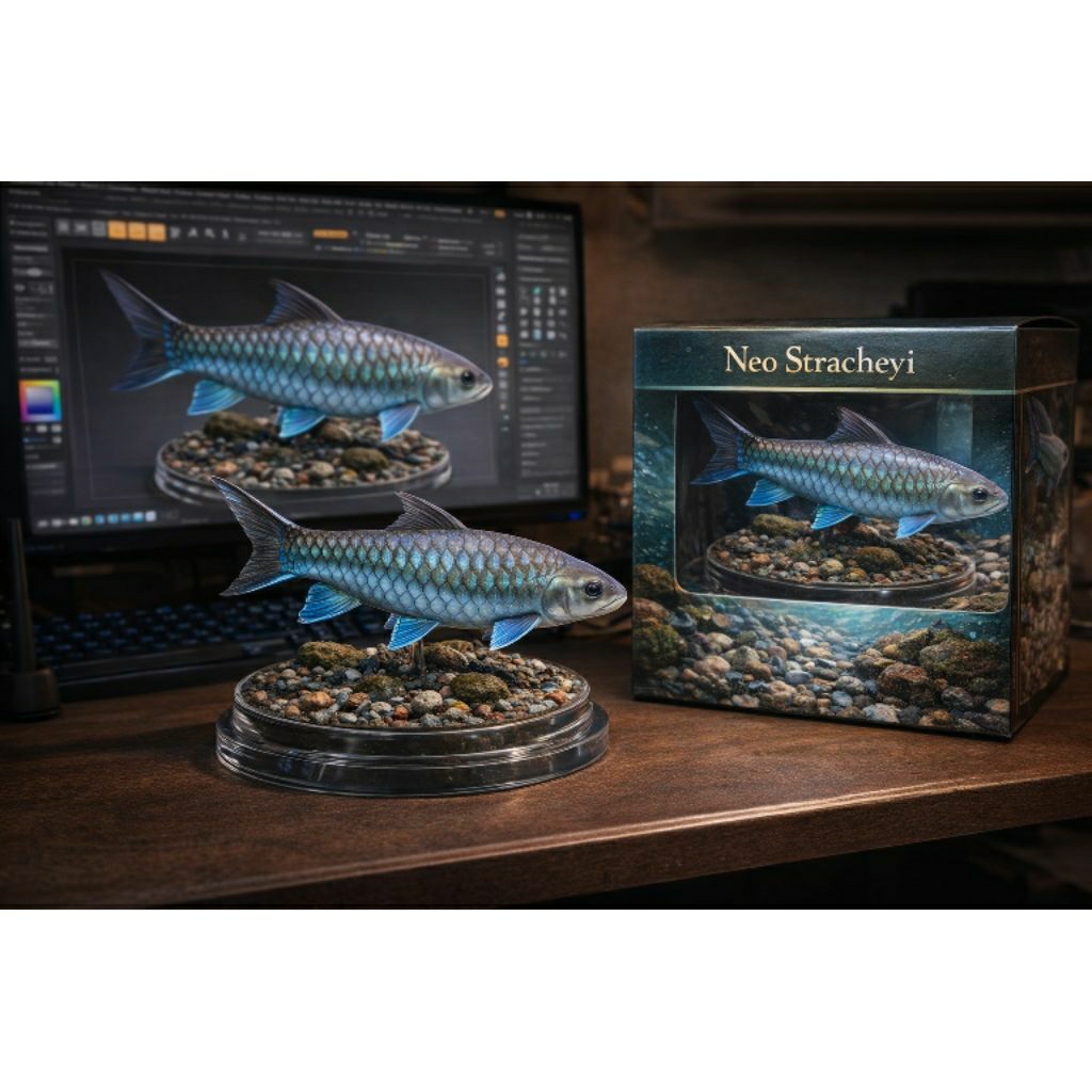 NEO STRACHEYI ( BLUE MASHEER ) ( ACTION FIGURE )