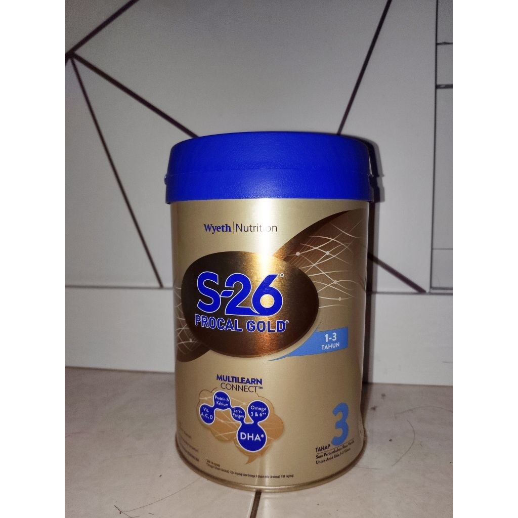 BEKAS kaleng susu s26 tahap 3