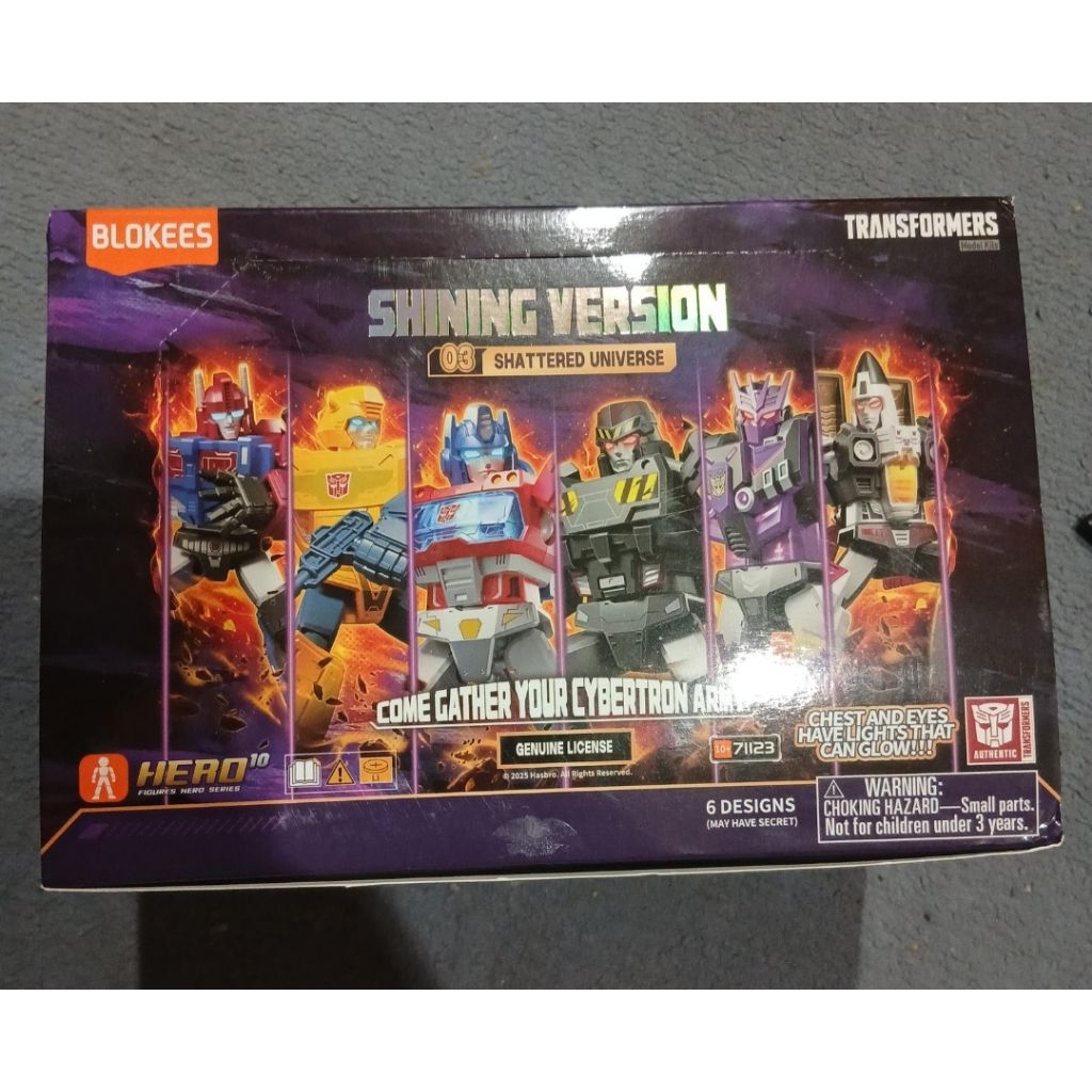 Blokees Transformers Shining Version 03 Bumblebee Megatron Tarn Magnus Orion Pack
