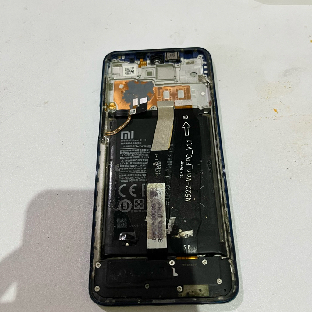 LCD Frame touchscreen Redmi note 9 pro normal original 100% copotan