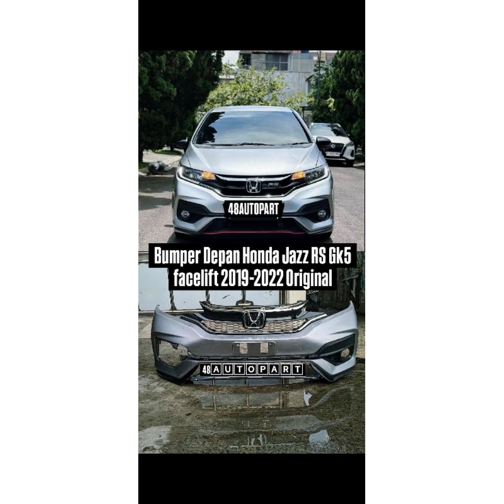 Bumper Depan Honda Jazz RS Gk5 Facelift 2019-2022 Fullset Original