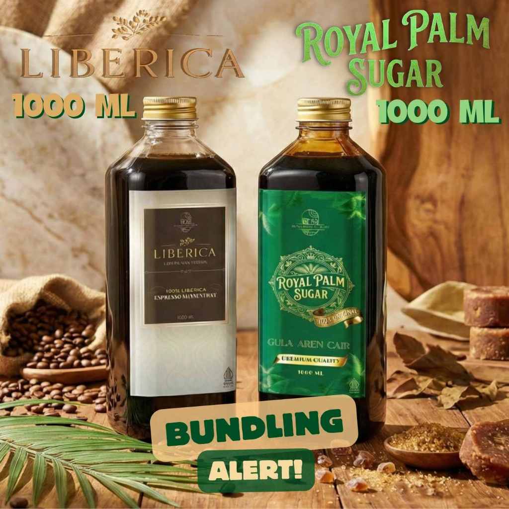 BUNDLING LIBERICA ESPRESSO CONCENTRATED & ROYAL PLAM SUGAR 1000 ML | Espresso Cair 1000 ml LIBERICA 
