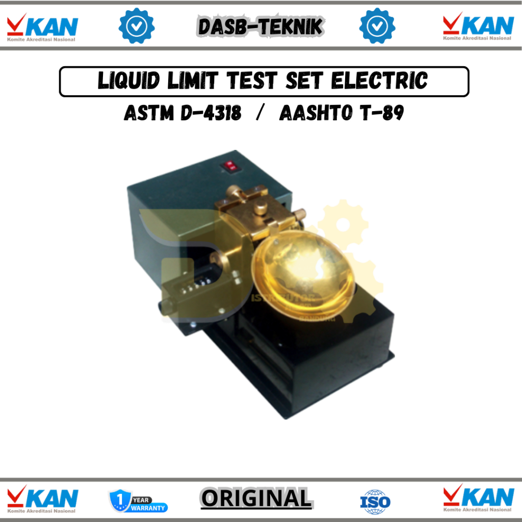 Alat Uji Batas Cair Tanah Elektrik 220V – Casagrande Electric with Digital Counter