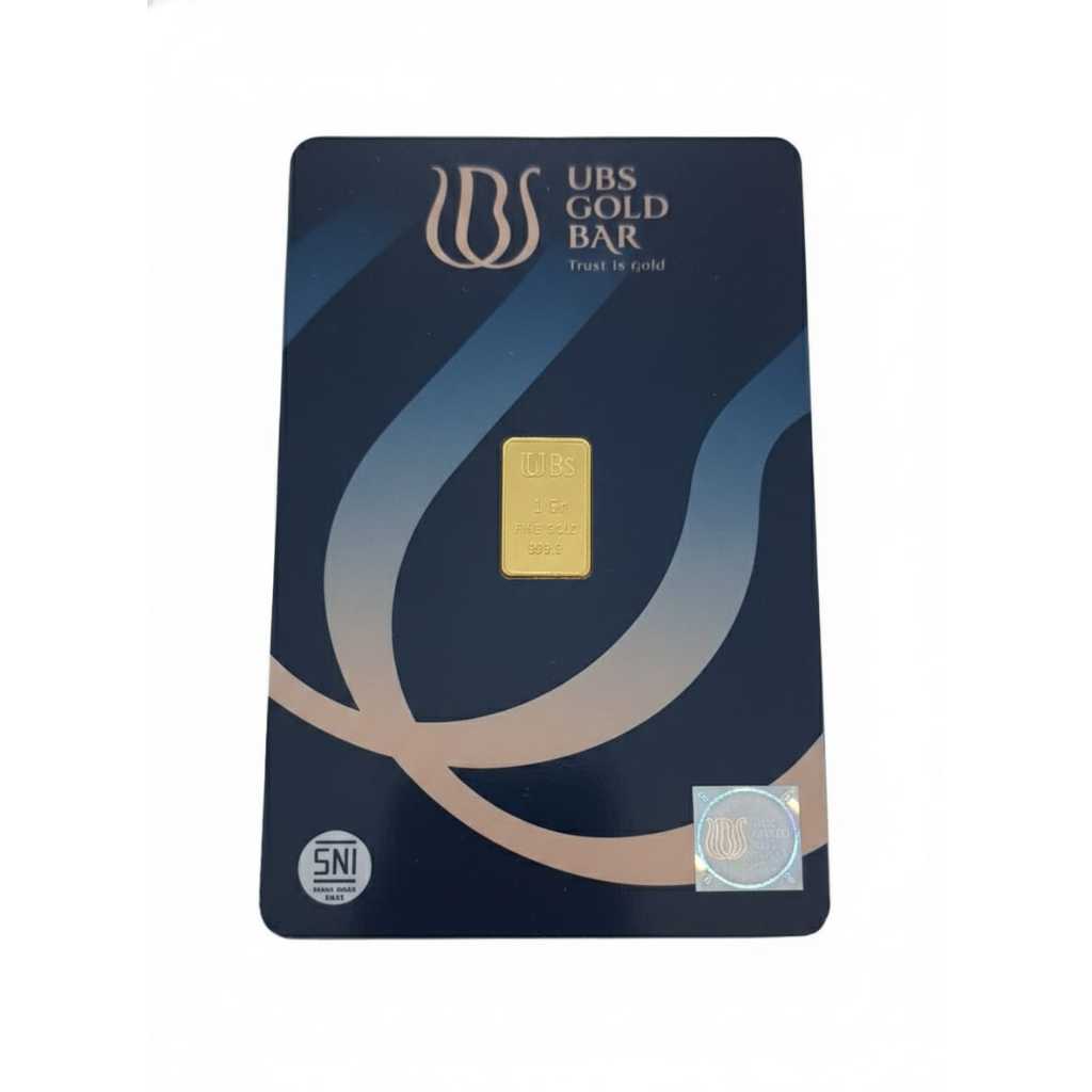 LOGAM MULIA UBS Navy batik  1 GRAM   , Kadar 24 Karat/999.9Produk dijamin ASLI 100% (sdh asuransi)