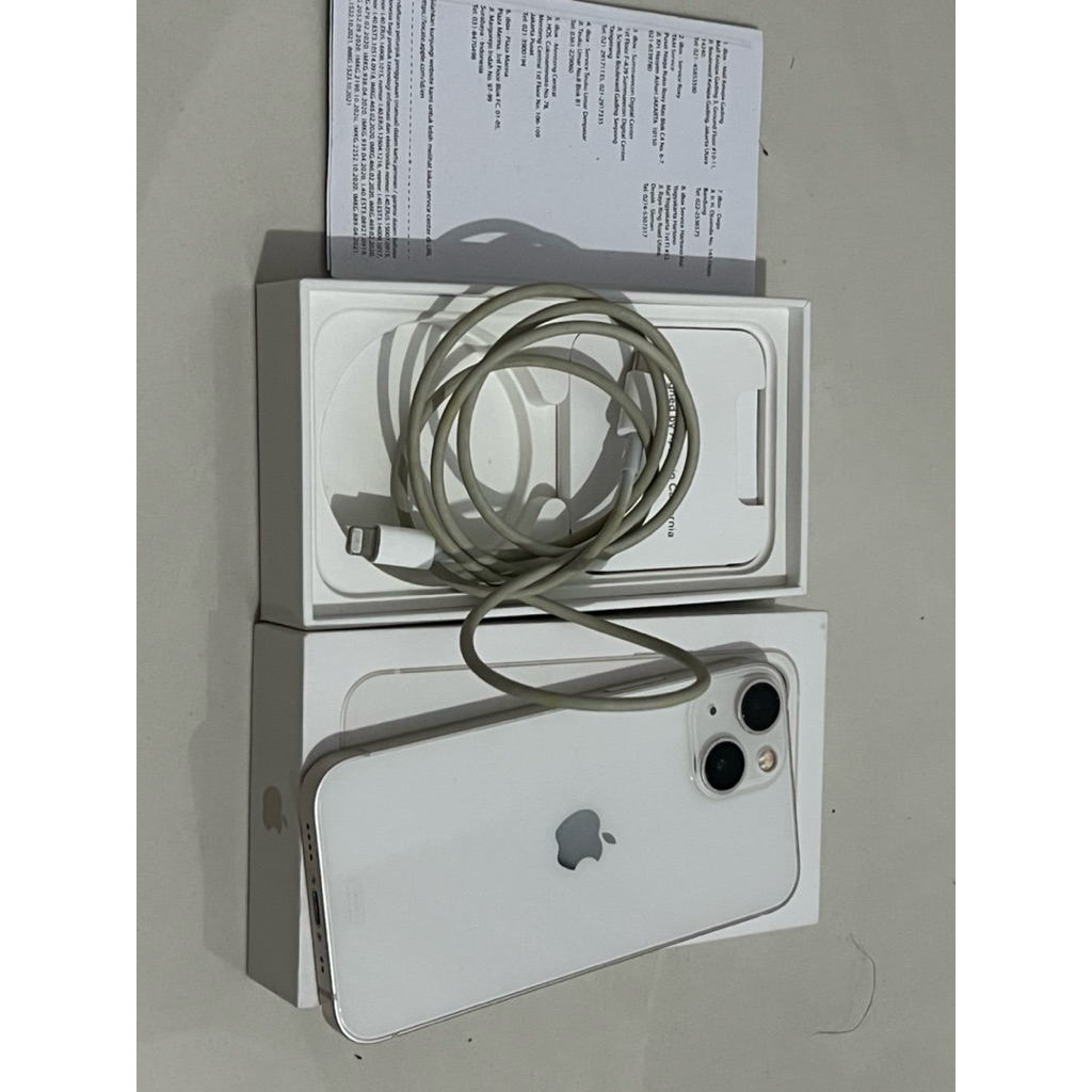 Iphone 13 mini 128 starlight ex ibox resmi fullset original