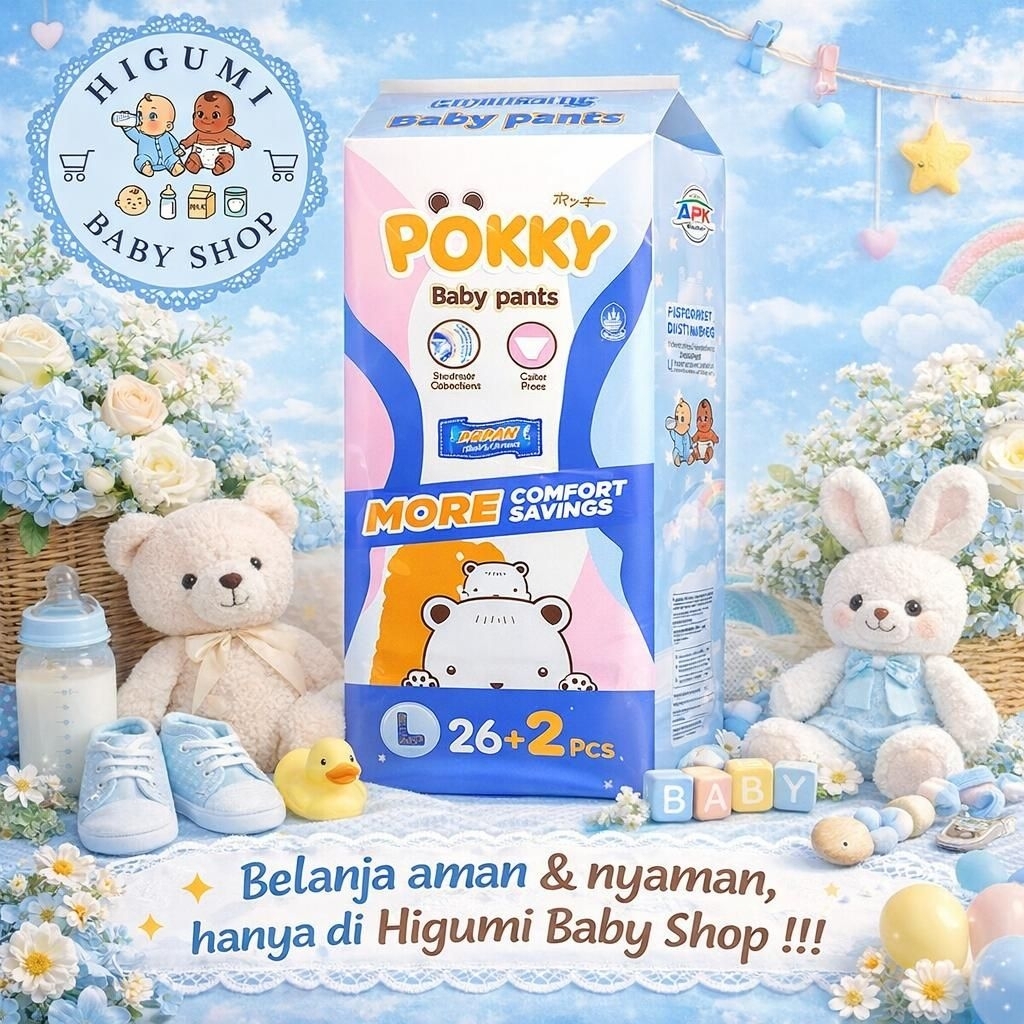 Pampers POKKY pant size L isi 26+2 pack