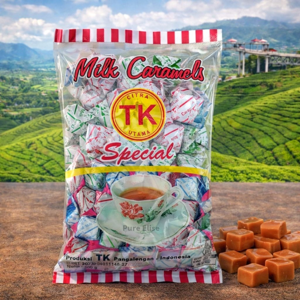 Diskon PERMEN SUSU KARAMEL PANGALENGAN MILK CARAMEL TK & TS 200 GRAM MILK CANDY KOPYES