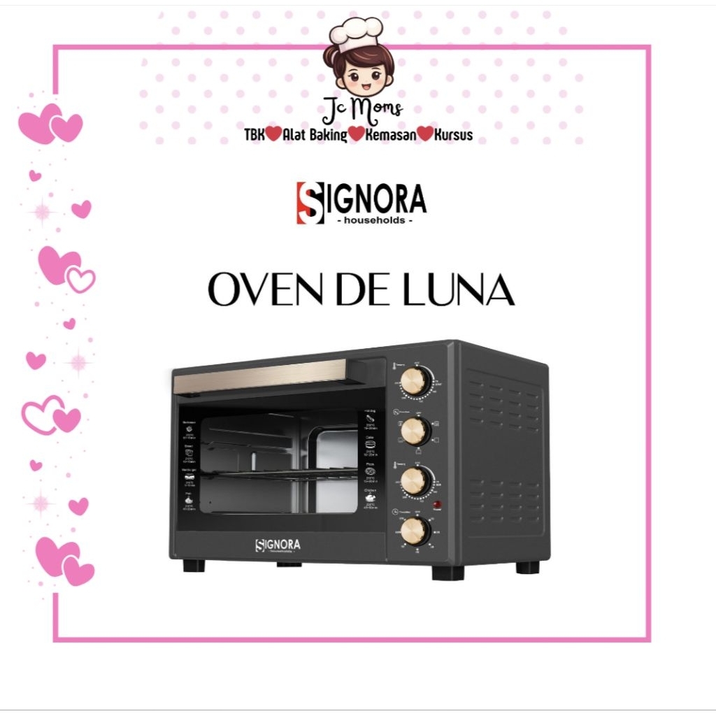 Signora Oven De Luna Oven Listrik rumah tangga dan small business 4 Knob Kapasitas Besar Untuk Bakin