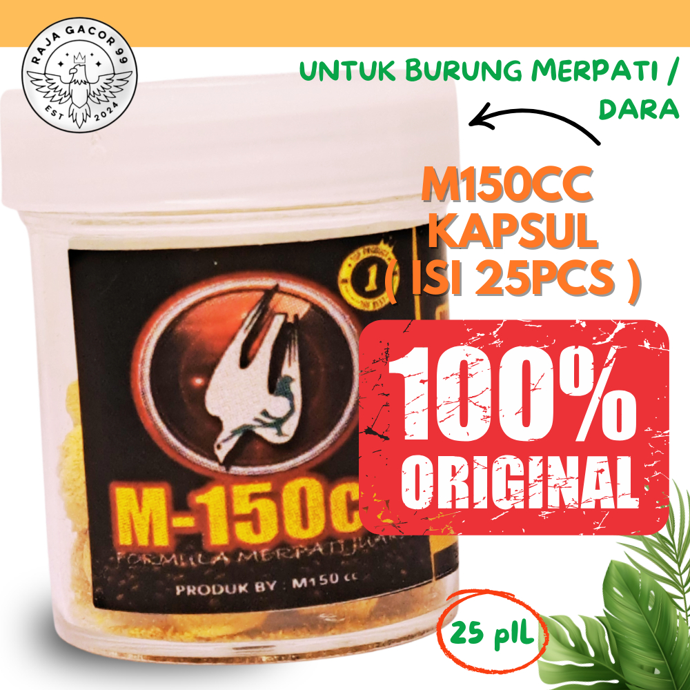 M150CC PIL ISI 25PCS Vitamin Burung Dara atau Merpati Kemasan Ekonomis