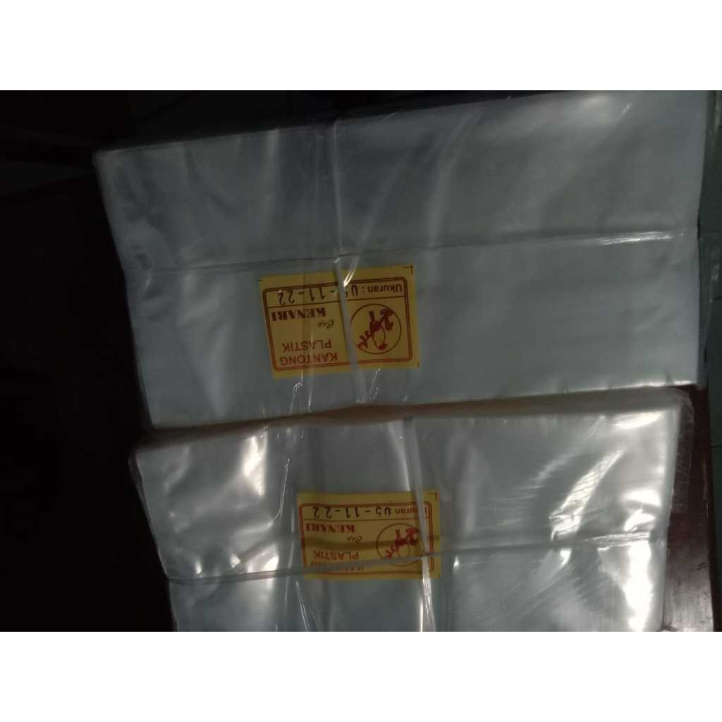 plastik pp bening tebal 05 ukuran 11x22