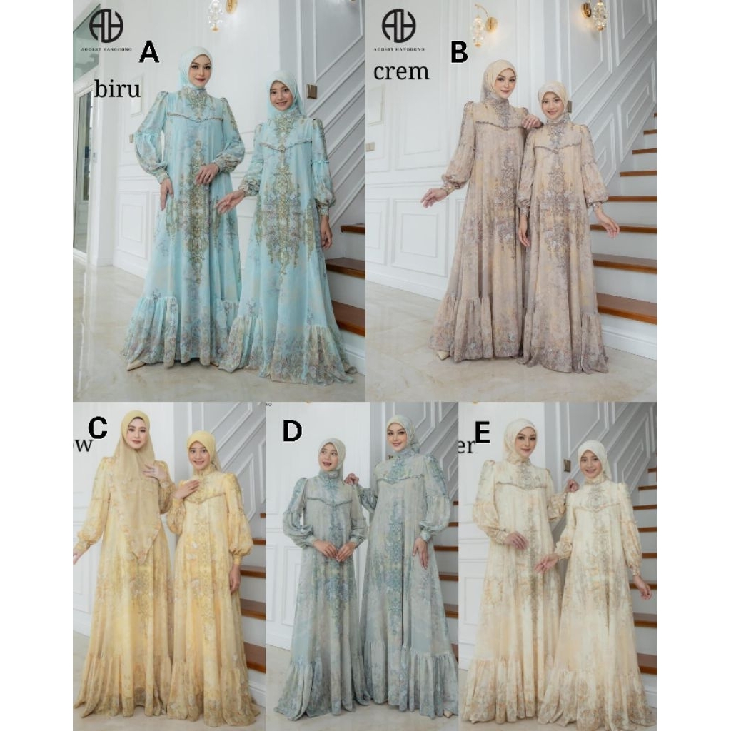 Seraya Series By Agoest Hanggono Khimar Ceruty Batik
