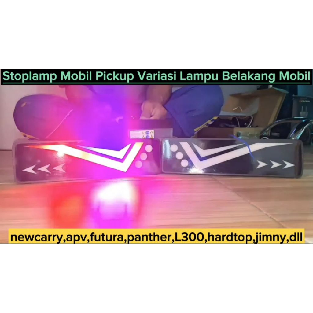 Lampu rem lampu belakang stoplamp LED 12 volt mobil pickup