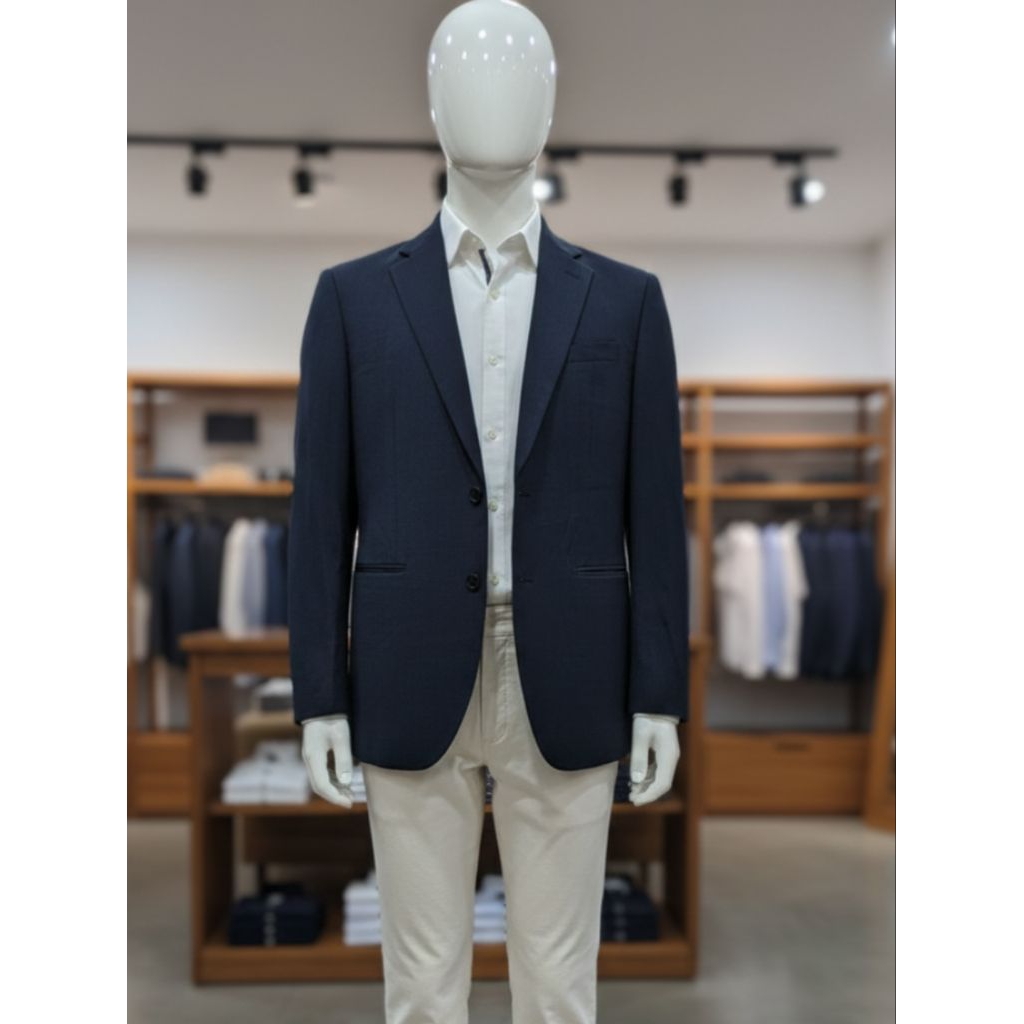 Jas Blazer Navy Tartan Zio Zia