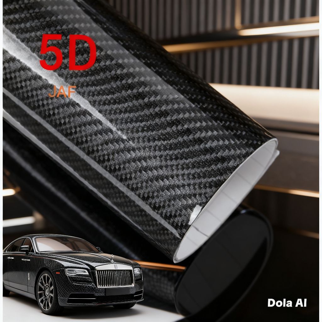 STICKER KARBON 5D LEBAR 152CM / STIKER BODY MOTOR DAN MOBIL / CARBON 5D UKURAN BESAR