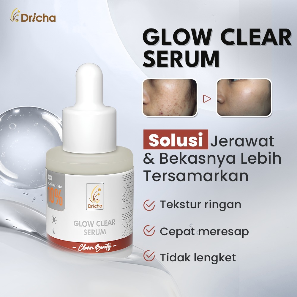 GLOW CLEAR SERUM (serum kulit berminyak berjerawat)